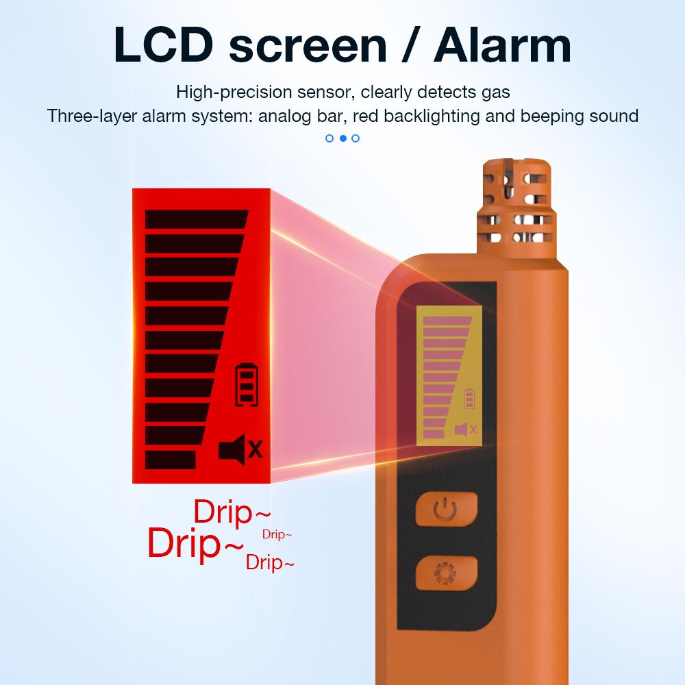 2025 Newest 50-1000 ppm High-precision Combustible Gas Leak Detector CO CH4 C2H6 C3H8 C2H4 C3H6 C2H2 C3H4 Gas Analyzer
