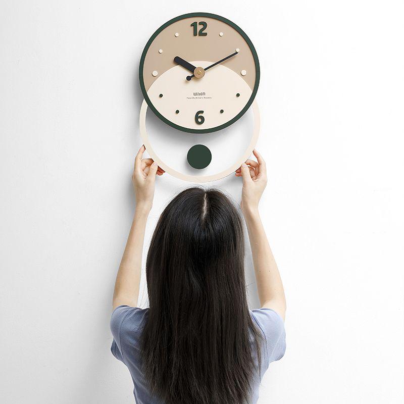 Nordic Wall Clock Creative Interior Accessories Clocks Modern Living Room Decoration Wall Clock Large Elegant Ornaments Clocks