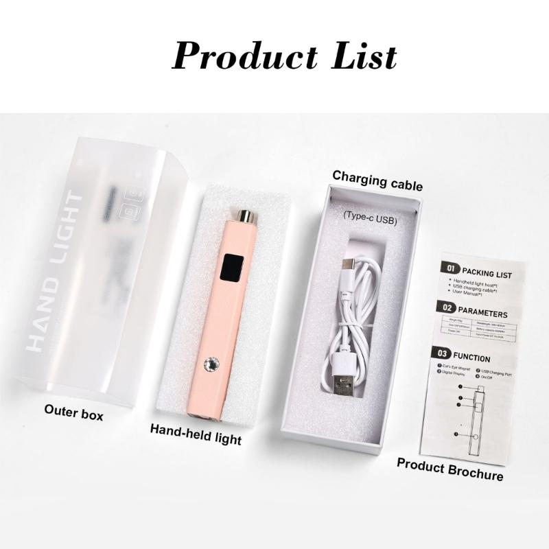 Rechargeable Magnetic Nail Dryer Cats Eye Leather Finish Light Gels Polish Curing System