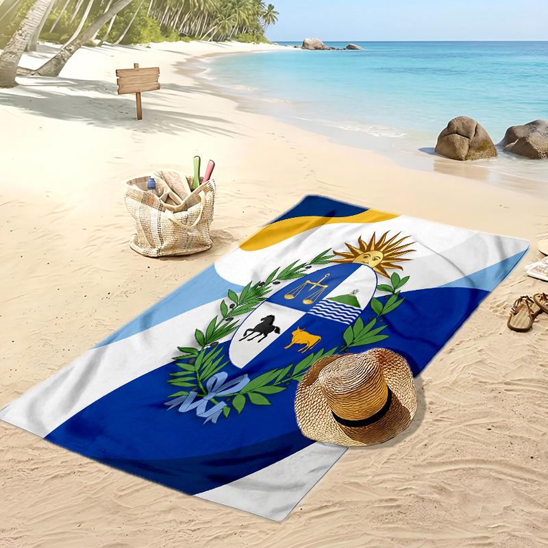 Uruguay Football Print Beach Towel Quick Dry Super Absorbent Soft Bath Towel for Swimming Beach Travel Fan Souvenir Gift