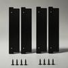 4 Pieces Restroom Stall Privacy Easy To Install Strip with PreDrilled Holes Frosted