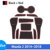 Rutschfeste Autoschlitzmatte für Mazda 2 Mazda2 DJ DL Demio 2014 2015 2016 2017 2018 Anti-Rutsch-Gummimatten Türnut Autozubehör