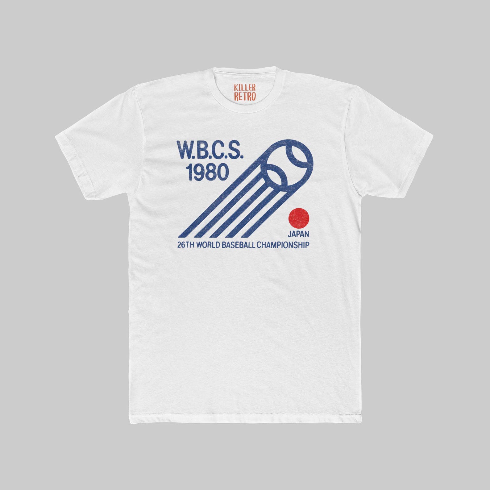 1980 Retro Japan Baseball World Championship Graphic Tee S