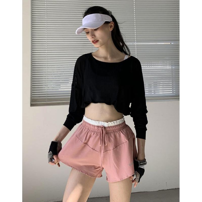 Summer Sports Shorts Women's Loose Running Anti-slip Fitness Pants High-waisted Training Thin Casual Yoga Pants