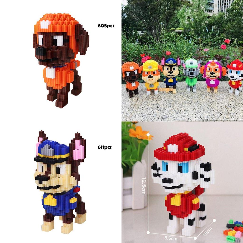 Paw Patrol Model Building Blocks For Decor And Collection Multiple Cute Styles Available