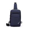 Lightweight Waterproof Nyl Crossbody Bag Men Multi-Zip Compartments Sling Chest Backpack For Daily Commute Work Travel Hiking