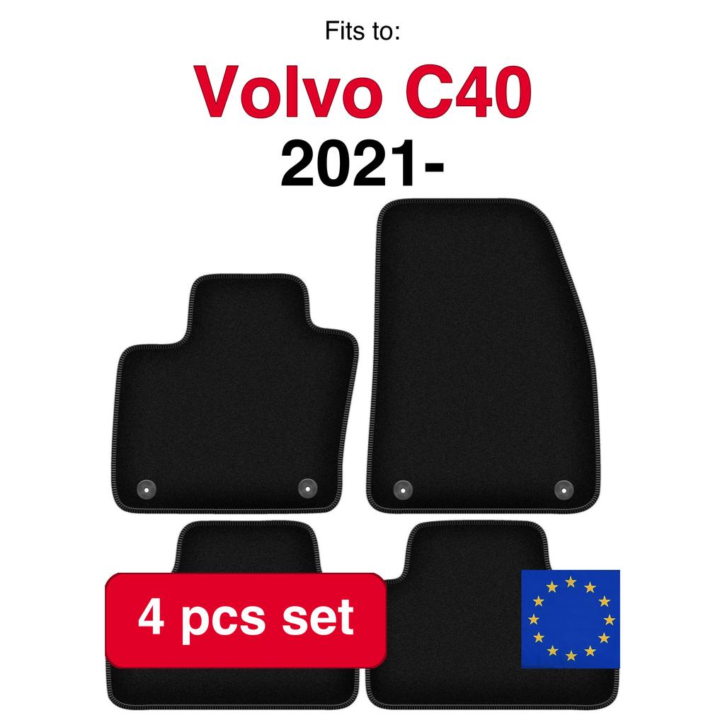 Basic Velour Floor Mats, For Volvo C40 Hatchback (2021-)