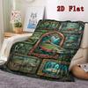 Trout Gallery 2D Flat Pattern Flannel Blanket, High quality All Seasons, Home Decor, Warmth and Comfort, Perfect for Christmas Gifts.