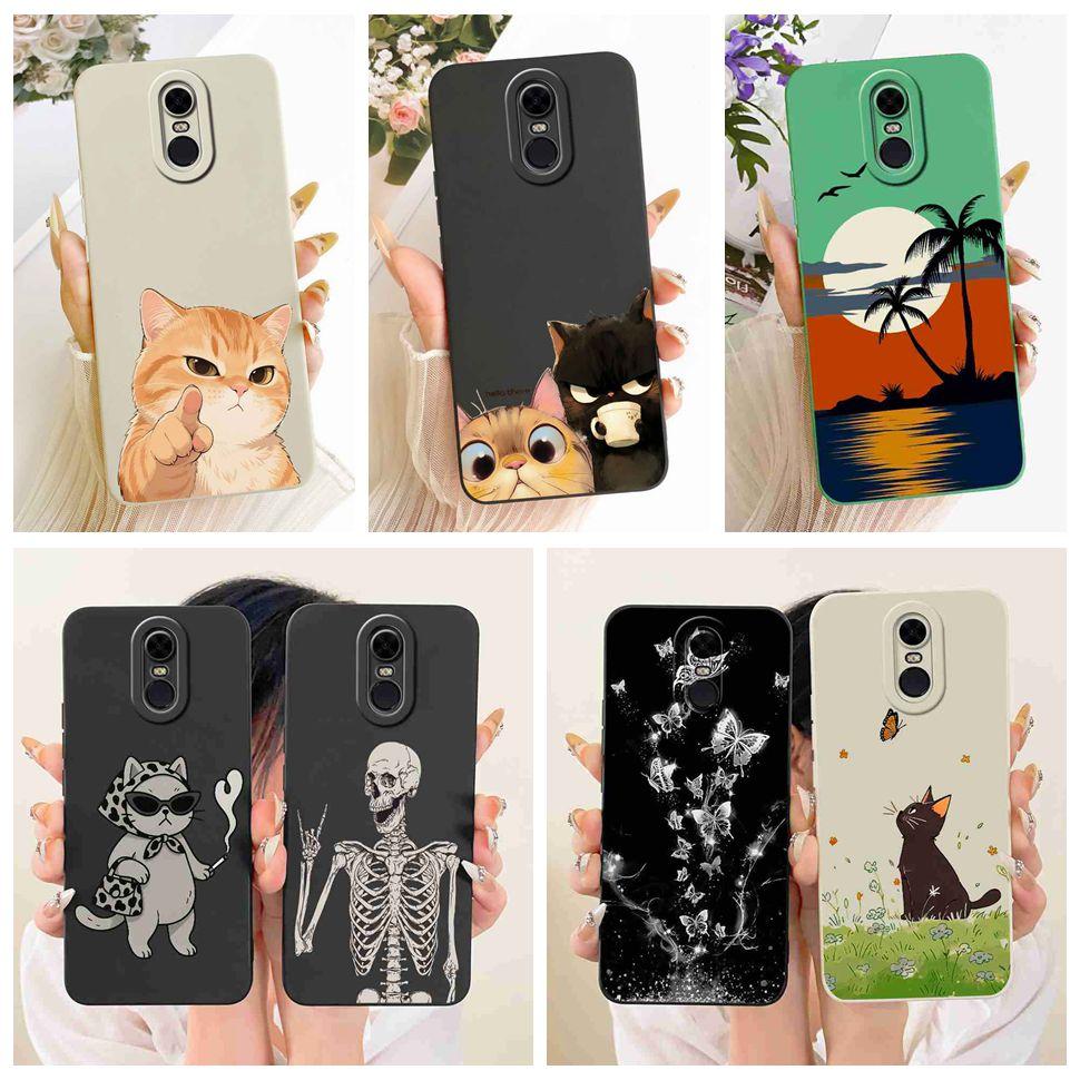 For Xiaomi Redmi 5 Plus (Redmi Note 5) Case Cat Painted Cover Soft Slim Phone Case For Xiaomi Redmi5 Plus 5Plus Note5 Shell