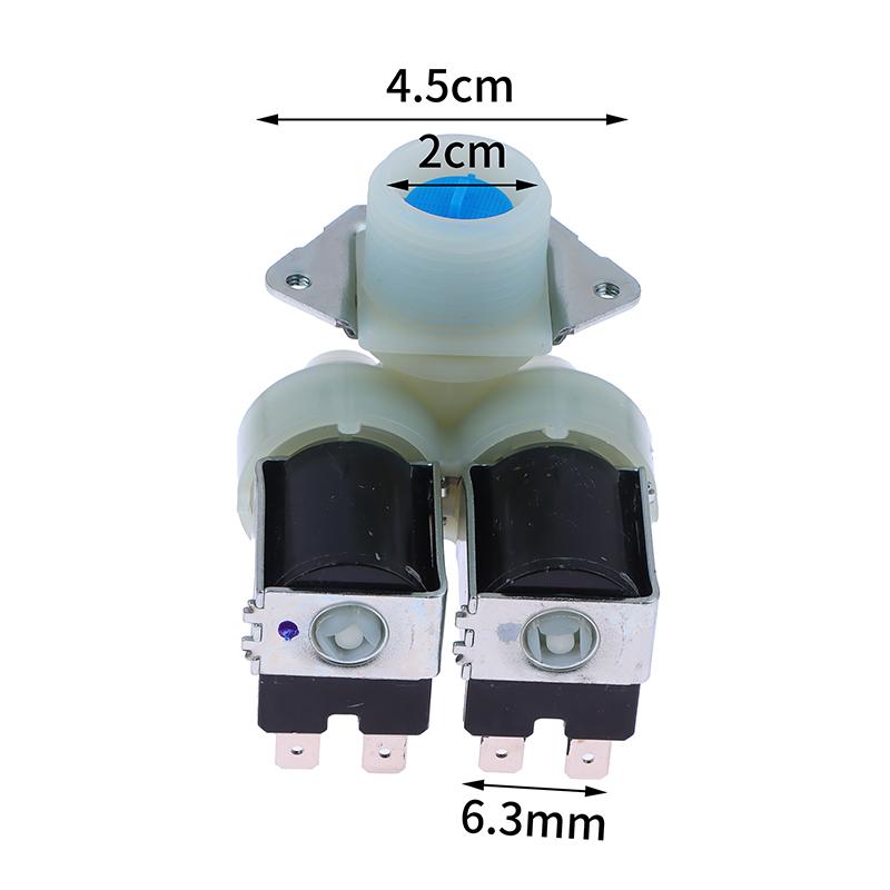 Pro válcovou pračku Fps180A Ac220V-240V Bubnová pračka Vstupní vodní ventil Dvojitá hlava Vstupní magnetický ventil