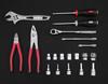 TONE Tool Bag Set 21 Pieces TSX3172, 9.5mm (3/8") Drive, Black,