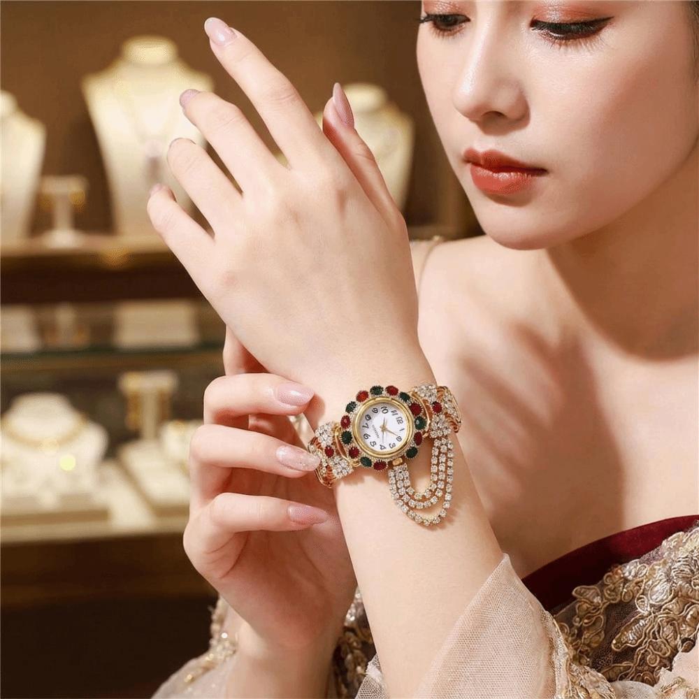 Stainless Steel Ladies Wristwatch Adjustable Women Watch Rose Gold Bracelet Watch  Daily Outings