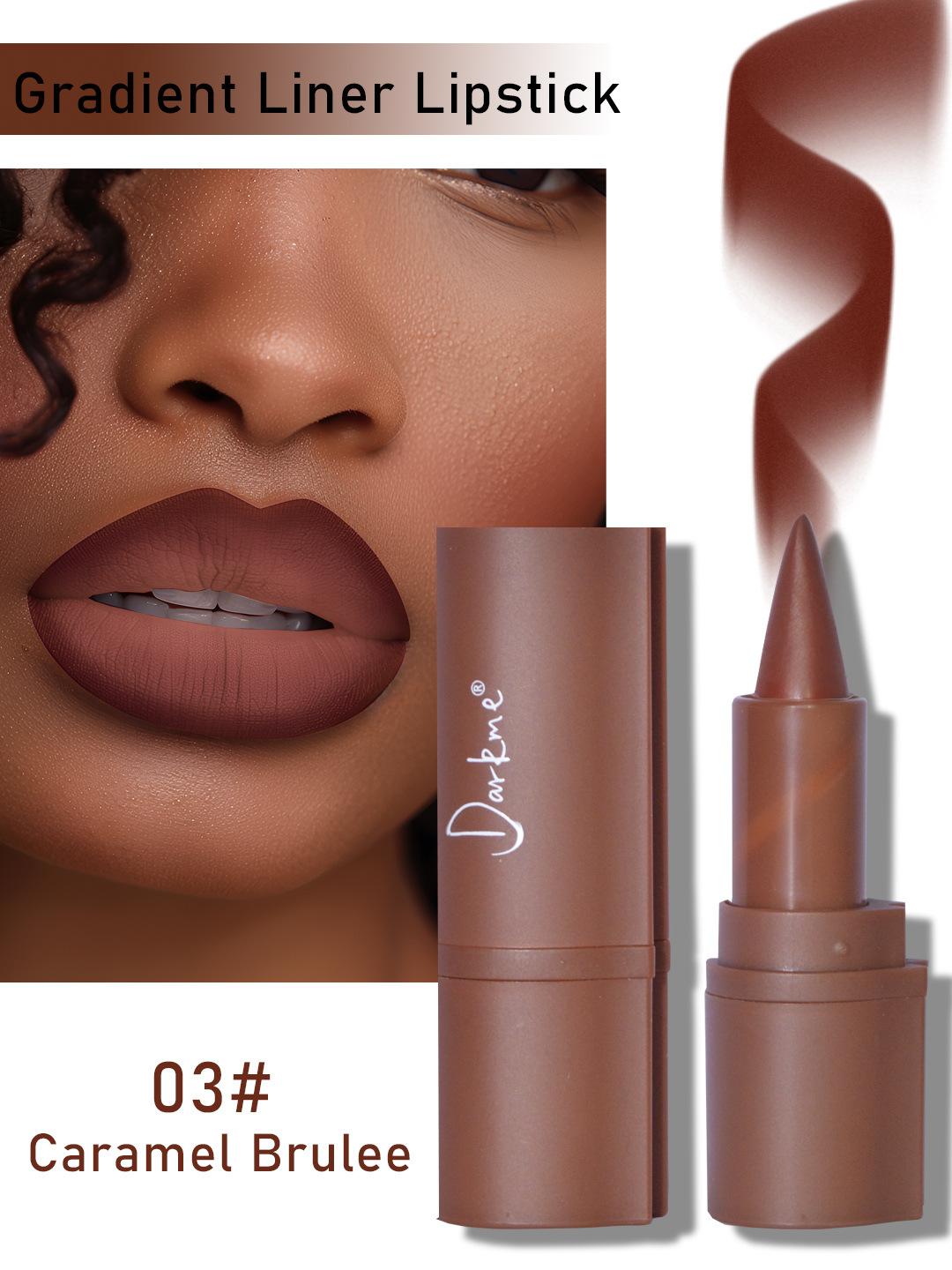 

Стойкая матовая помада в коричневых оттенках — водостойкая, нелипкая, легко наносится и увлажняющая помада для губ для всех типов кожи 03