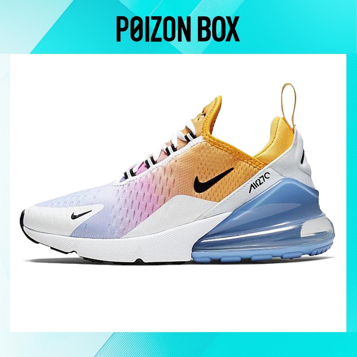 

кроссовки Nike Air Max 270 Shoes For Women White/Blue/Yellow AH6789-702