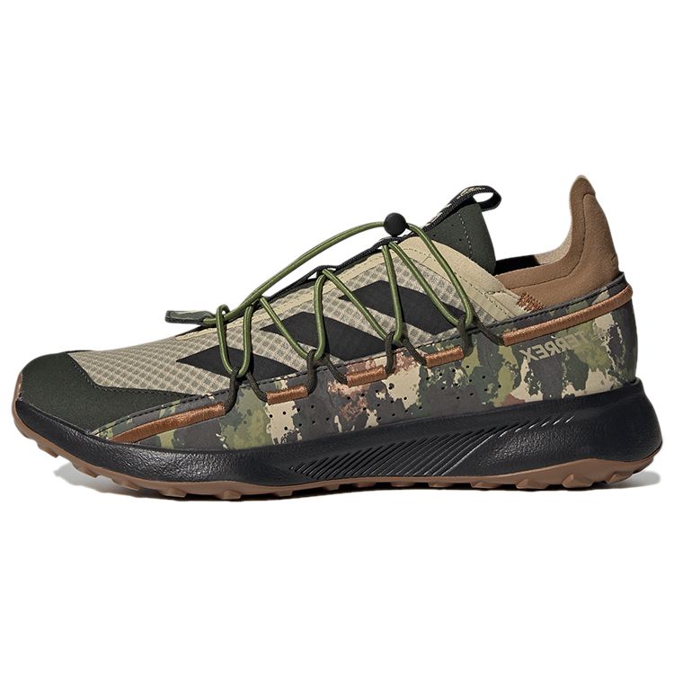 

Adidas Terrex Voyager 21 Brown Camo Мужские кроссовки Core-черный однотонный зеленый картон FW9407