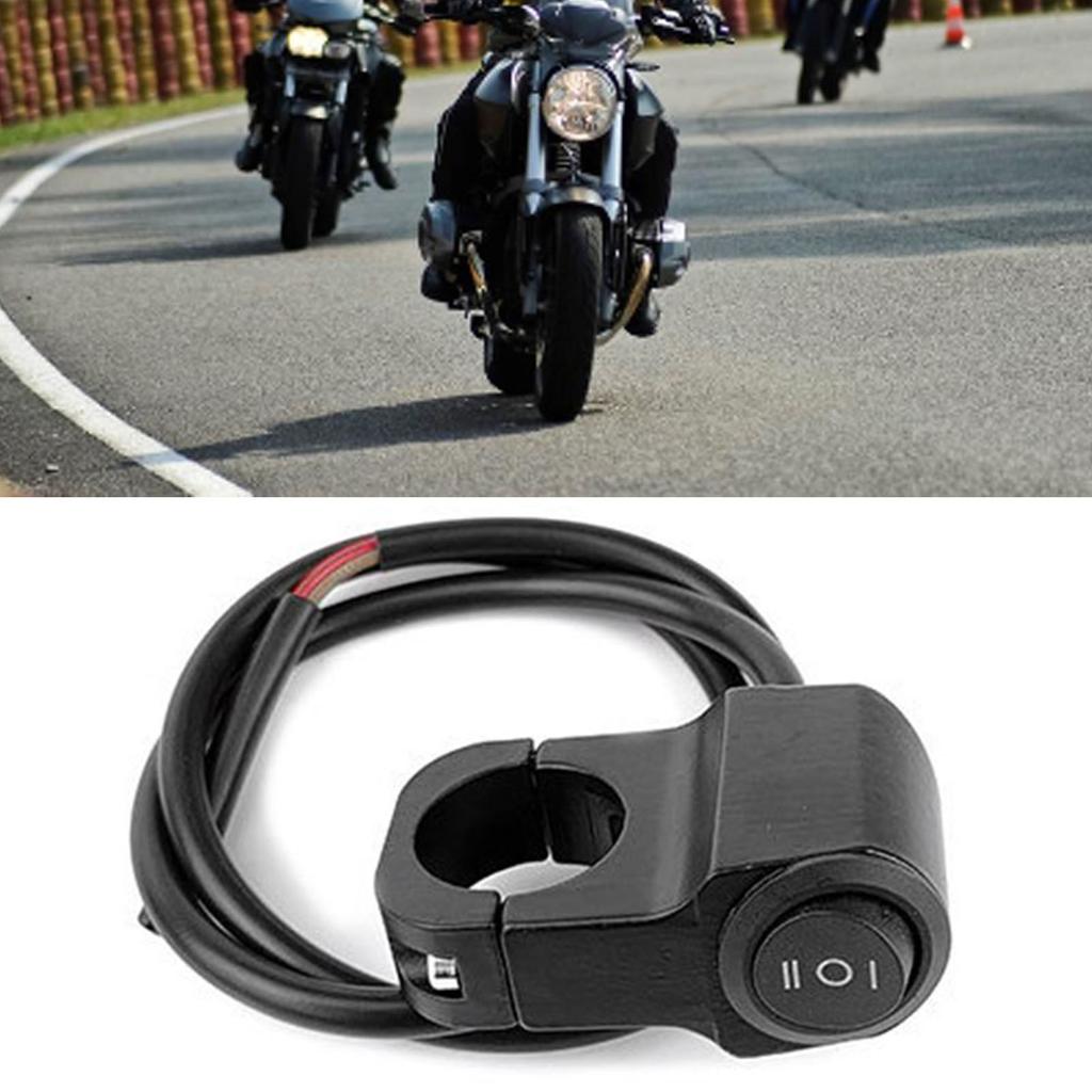 Motorcycle Headlight Switch Aluminum Alloy Motorcycle ON OFF Push Button Handlebar Steering Toggle