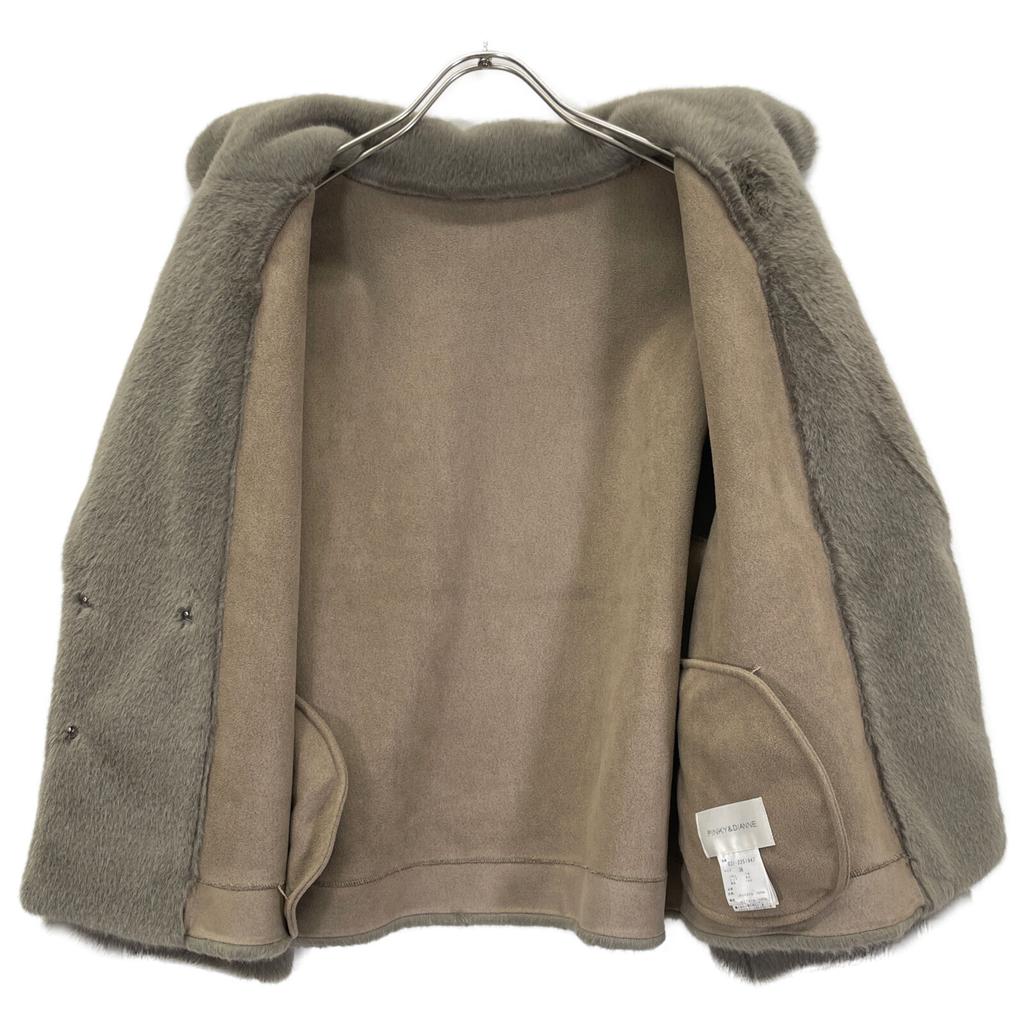 Pinkey & Dianne 031-2251947 Gray Four Rex Short Coat coat 36 grayUsed