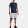 Under Armour Dopamine Solid Logo Print Fitted Crew Neck Short Sleeve T-Shirt Men Dark-Blue 1370318-408