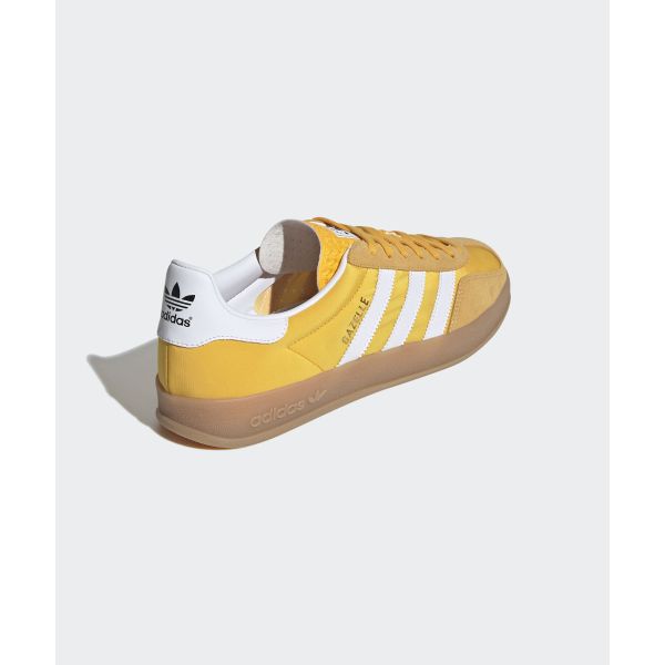 adidas Mens Gazelle Indoor Crew Yellow Men Sneakers Cloud-White Almost-Yellow IE6606