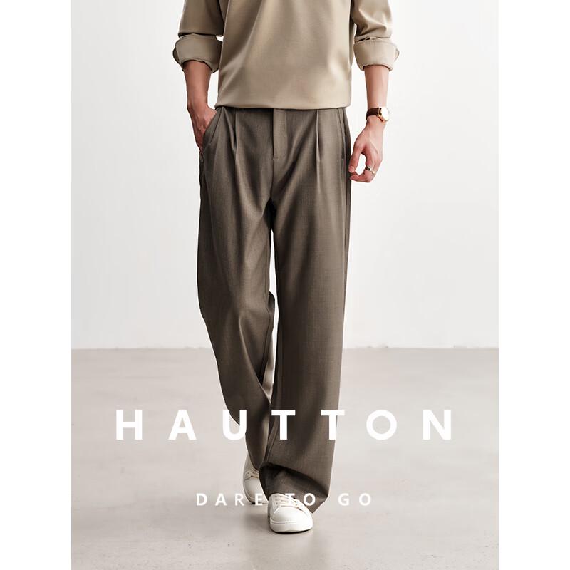 HAUT TON Men s Old Money Style Micro-Stretch Casual Trousers 3XL