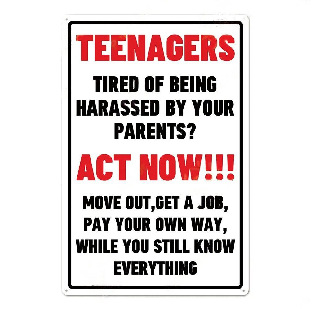 [2D Plane]Funny Sarcastic Vintage Metal Posters Tin Signs Decor Retro Plaque Metal Plate Home Wall Art Decor for Bar