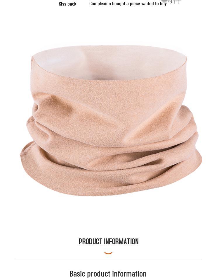 Unisex Fleece-Lined Neck Warmer: Cozy and Versatile Fake Collar for Autumn/Winter