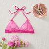 "XL Plus Size European & American Lace Sexy Triangle Cup Tie-String Bra Top 8811A"