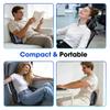 Cordless Portable Back Massager with Red Light And Heat for Neck Shoulder Waist Lumbar Full Body Relaxation