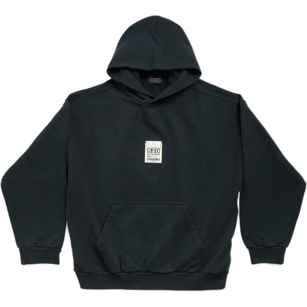 Balenciaga Felpa SS25 Vestibilità Regolare Uomo Nero 767877TSVK21083