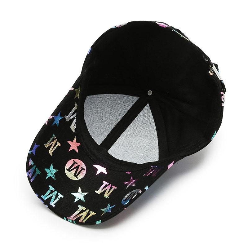 Hat Female Letter M Colorful Duck Tongue Hat Versatile Couple Baseball Hat Sunscreen Hat