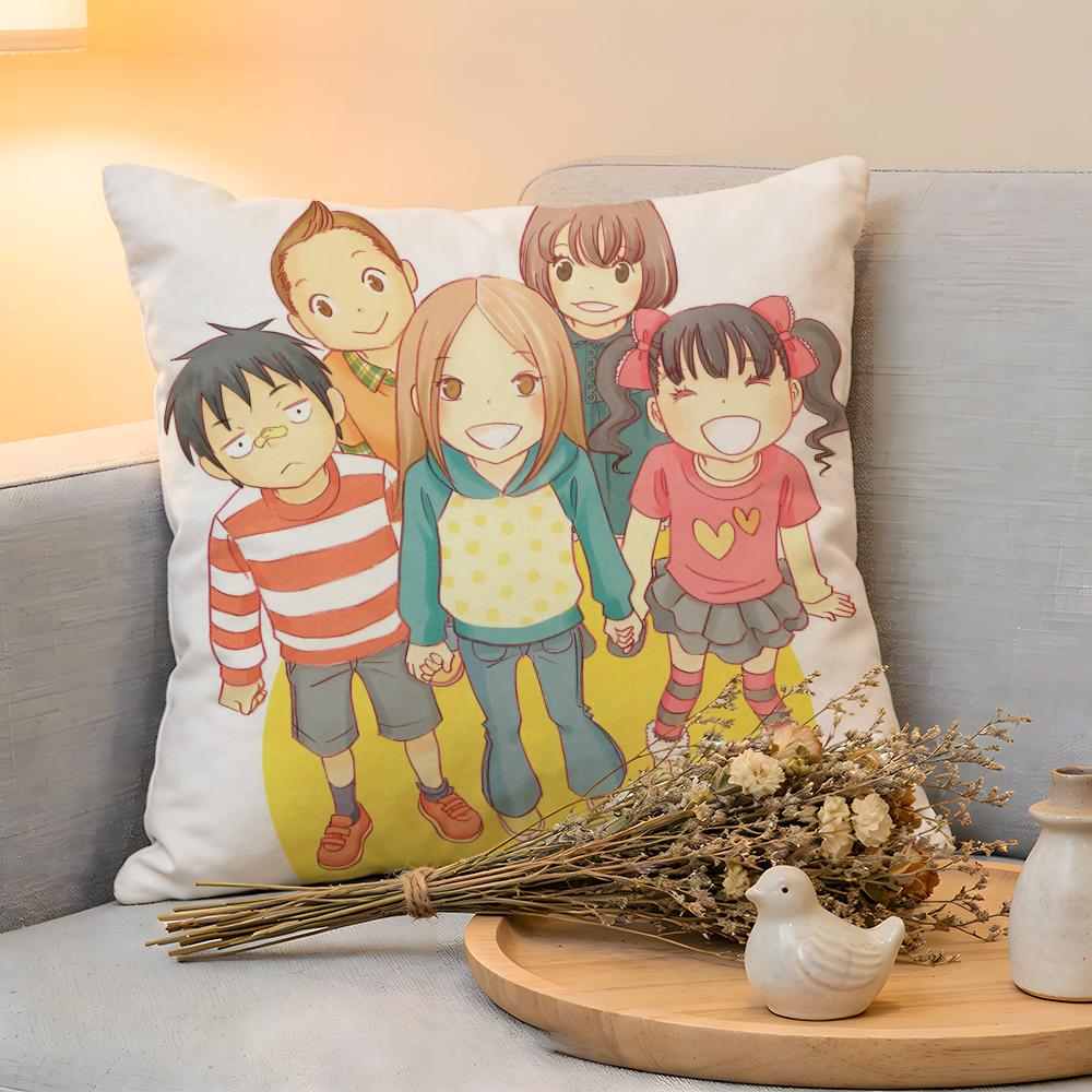 Cushion Cover  Linen  SkinFriendly Soft Decorative Case for Sofa Home Decor Bunny Drop Anime Pillow cover