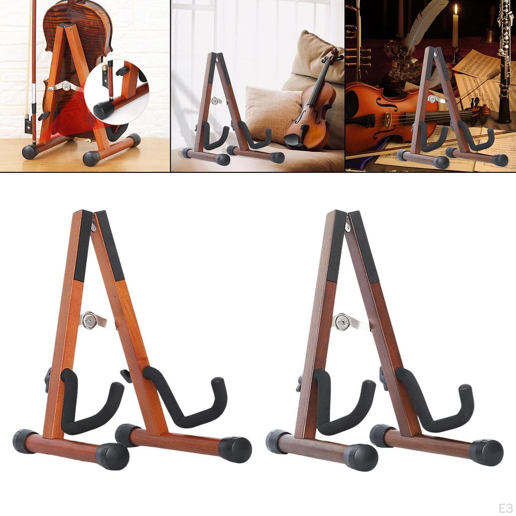 Portable Violin Stand for Instrument Display and Organization