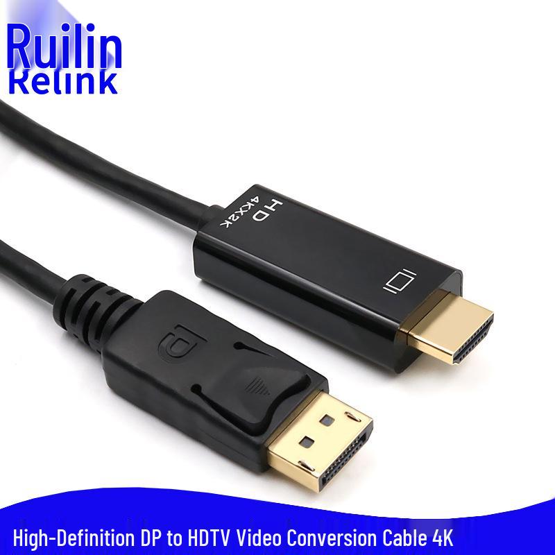 4K DP To HDMI High Definition Adapter Cable for Video Monitor Connection