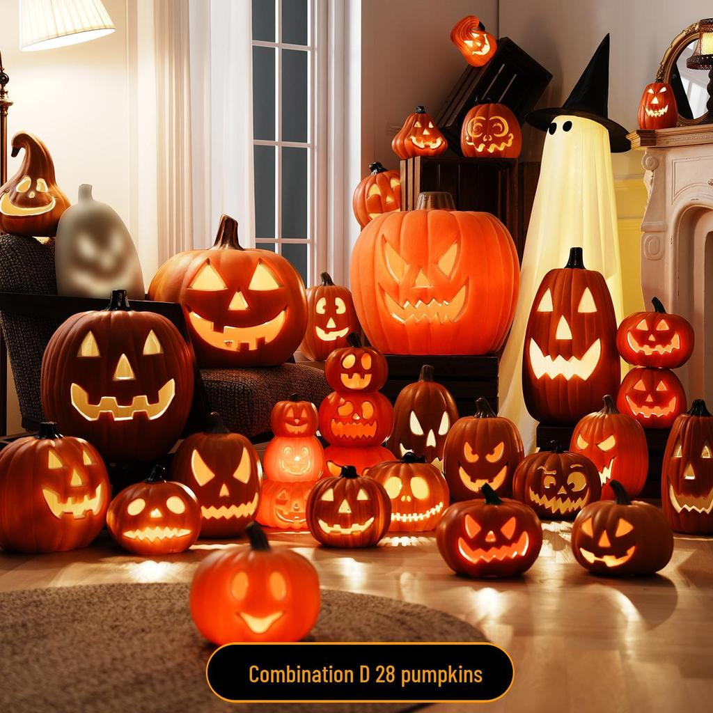 Große Halloween-Kürbis-Laterne für Innen-/Außen dekoration