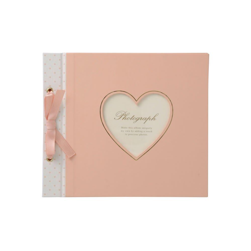 Marks Decorap Album Heart Photo Stylish and Decorap Pink Album, Self-Adhesive, DIY, Free-Writing Pages, Cute, DCP-AL10-PK