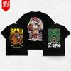 T-shirt Anime One Piece Unisexe Femme Coton Manches Courtes Hauts Été Luffy Zoro Sanji Imprimé Graphique Streetwear Décontracté Yk