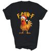 F Caw F Chicken Christmas Light Santa Hat Unisex Shirt Gift