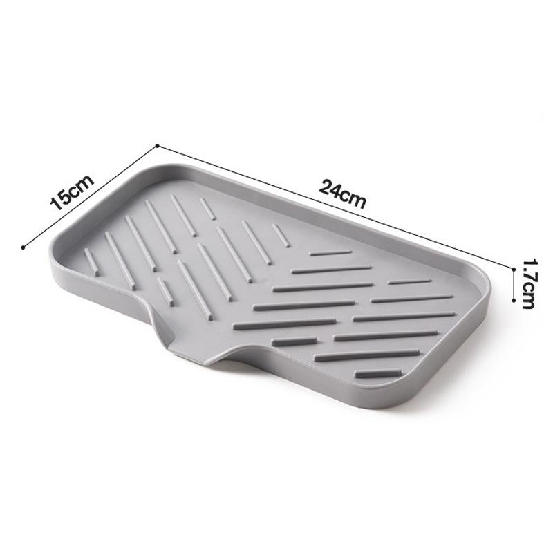 Silicone Drain Soap Box Anti-slip Soap Tray Dishes for Bathroom Washing Table Soap Tray Free Punch Drain Rack BXFZH05