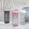 Water bottle filter girls portable water cup transparent graduated cup sports mixing cup protein powder milkshake cup shaking cup
