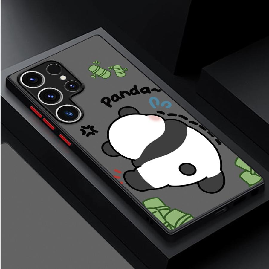 Funda Back Phone Cover Case for Samsung Galaxy S20 FE S24 Plus S22 S26 Note 20 Ultra 10+ S23 FE S25 Ultra S21 Cute Panda Funny