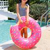 Inflatable Donut Swimming Ring Giant Pool Float Toy Swimming Pool Float Bathing Pool Toy Party Decoration Bar Coasters