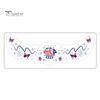 Holiday Tattoo Stickers Waterproof Freckle Tattoos Stickers, USA Flag Face for Independence Safe Skin Decals Day, Patriotic Temporary Body Art