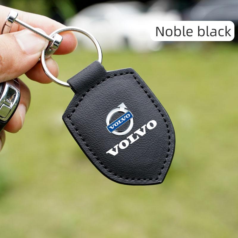 Leather Car Keychain Key Ring Pendant Lanyard For Volvo XC90 V90 V60 XC60 V40 S80 S60 S90 C40 XC40 V70 XC70 C30 C70 EX90 Rdesign CB4