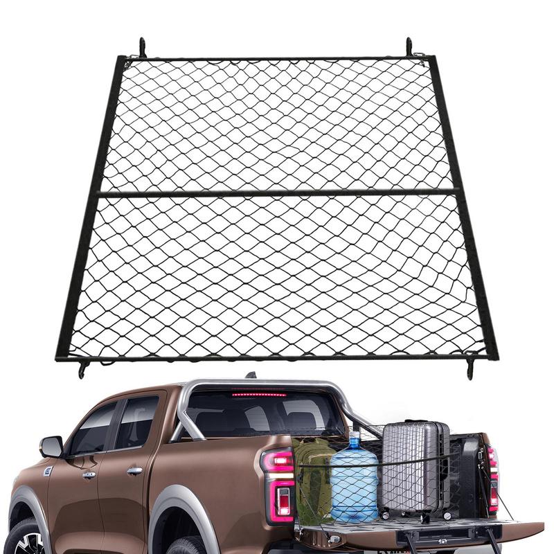 Ladeflächen-Netz für LKW, aufgerüstet, 1,1 x 1,2 m, Lade-Netz, Auto-Kofferraum, hinterer Organizer, elastisches Netz, Halter, generisch, Passform-Netz für SUV, LKW