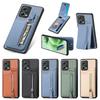 Zipper Wallet Vertical Cards Solt Case For XiaoMi Redmi Note 13 Pro Plus 12 10s 10 4G 13T POCO X3 NFC X6 X5 13C Bag Stand Cover