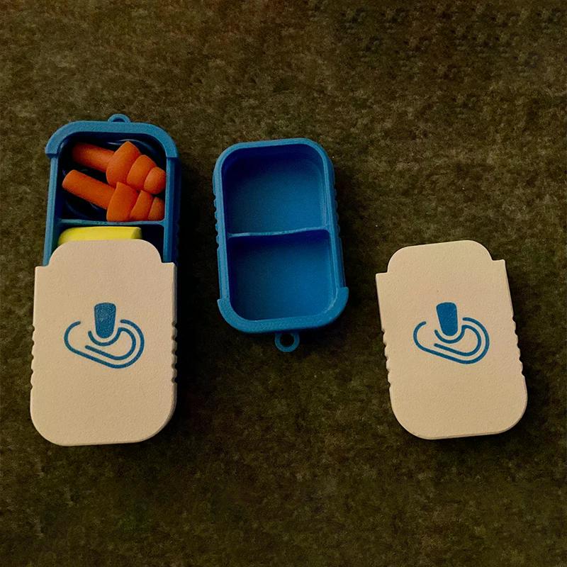 Mini Oordopjes Opbergdoosje Met Sleutelhanger Draagbare Oordopjes Houder Container Voor Sieraden, Vitaminen, Oorbellen Pillen, Kleine Items