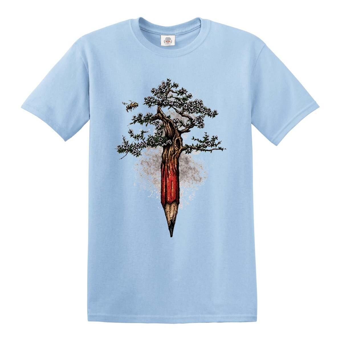 Pencil Tree T-Shirt Tribal Tree of life Tattoo Funny Gift Party Trees t shirt S разноцветный