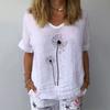 GMXIA Damenmode, lässig, Sommer, kurzärmelig, O-Ausschnitt, Blusen und Hemden