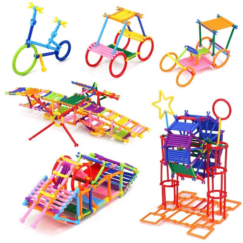 500PCS Smart Stick Building Blocks Kids Assembled DIY Construction Toys Game Baby Educational Toy for Children Gift