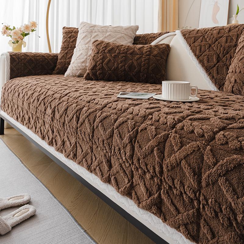 

1 шт. Плюшева подушка на диван, Захисний чохол з протиковзким покриттям, Підходить для декору дому, Чохол для дивана, Подушка для дивана в офісах, спальнях, вітальнях 90*160cm